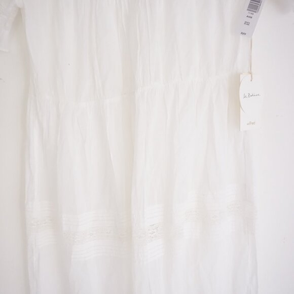 Wilfred by Aritzia White La Bohème Pilot Cotton Maxi Dress Cottagecore XS - Picture 14 of 16